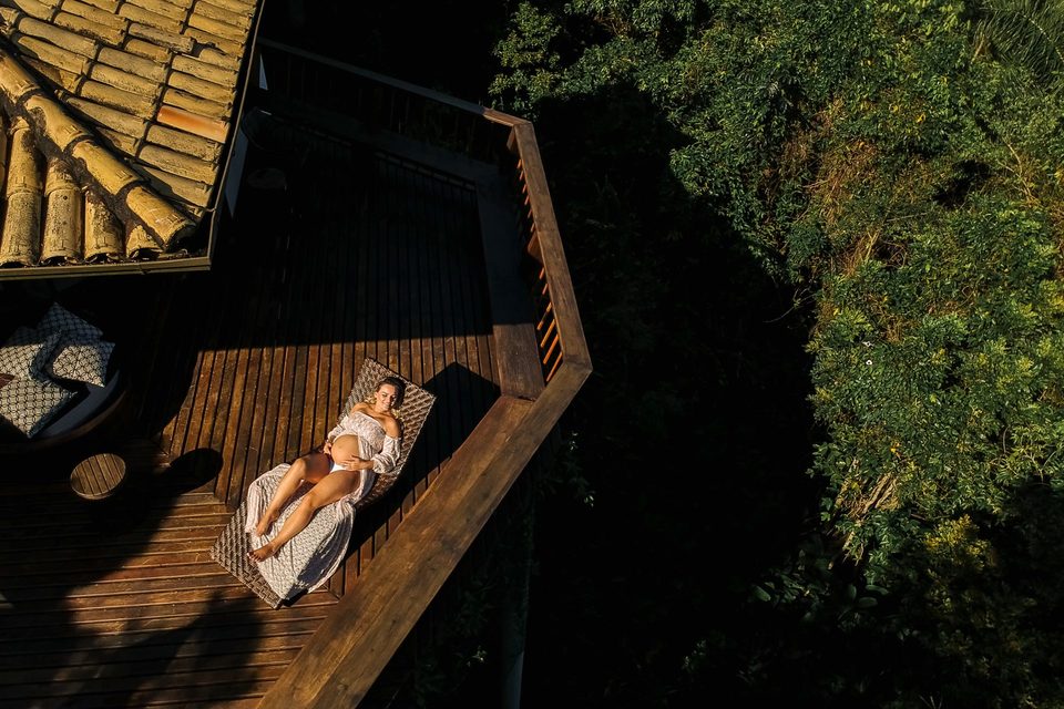 Ensaio de Gestante Maria Eduarda - Refúgio do Estaleiro - Porto Belo - SC